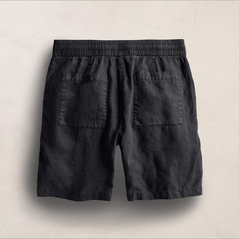 Relaxed Fit Linen Short in Magma Pigment | James Perse Los Angeles