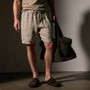 Relaxed Fit Linen Short in Mineral Pigment | James Perse Los Angeles