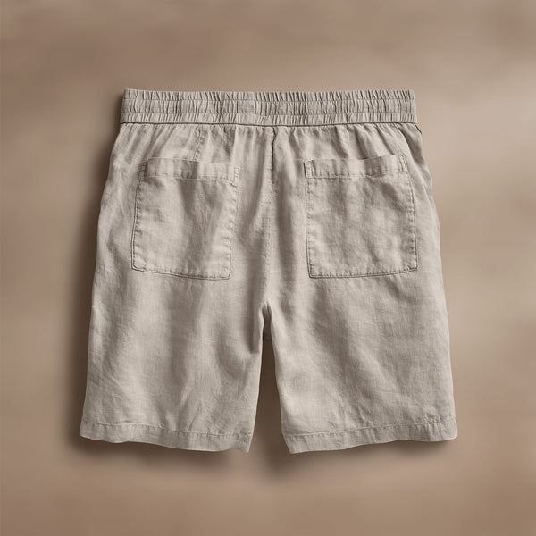Relaxed Fit Linen Short in Salt Pigment | James Perse Los Angeles