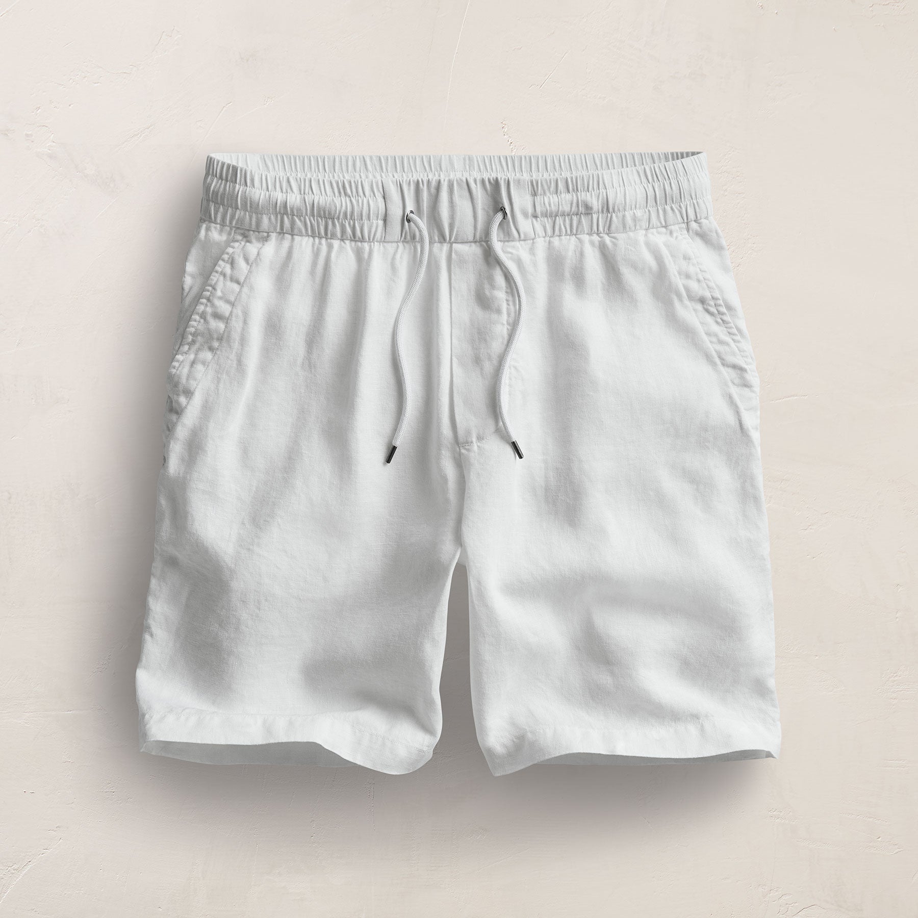 Relaxed Fit Linen Short - White | James Perse Los Angeles