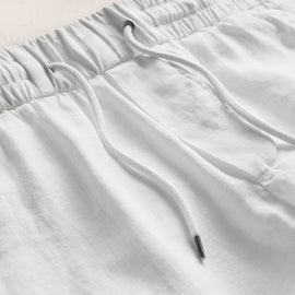 Relaxed Fit Linen Short in White | James Perse Los Angeles