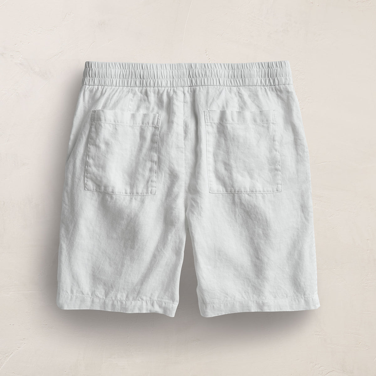 Relaxed Fit Linen Short in White | James Perse Los Angeles
