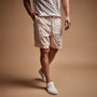 Relaxed Fit Linen Short in Zephyr Pigment | James Perse Los Angeles