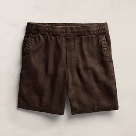 Lightweight Linen Relaxed Short in Bark Pigment | James Perse Los Angeles