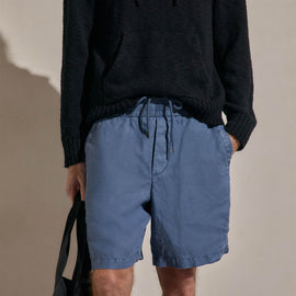 Lightweight Linen Relaxed Short in Danube Pigment | James Perse Los Angeles