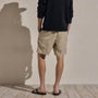 Lightweight Linen Relaxed Short in Flax Pigment | James Perse Los Angeles