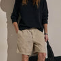 Lightweight Linen Relaxed Short in Flax Pigment | James Perse Los Angeles