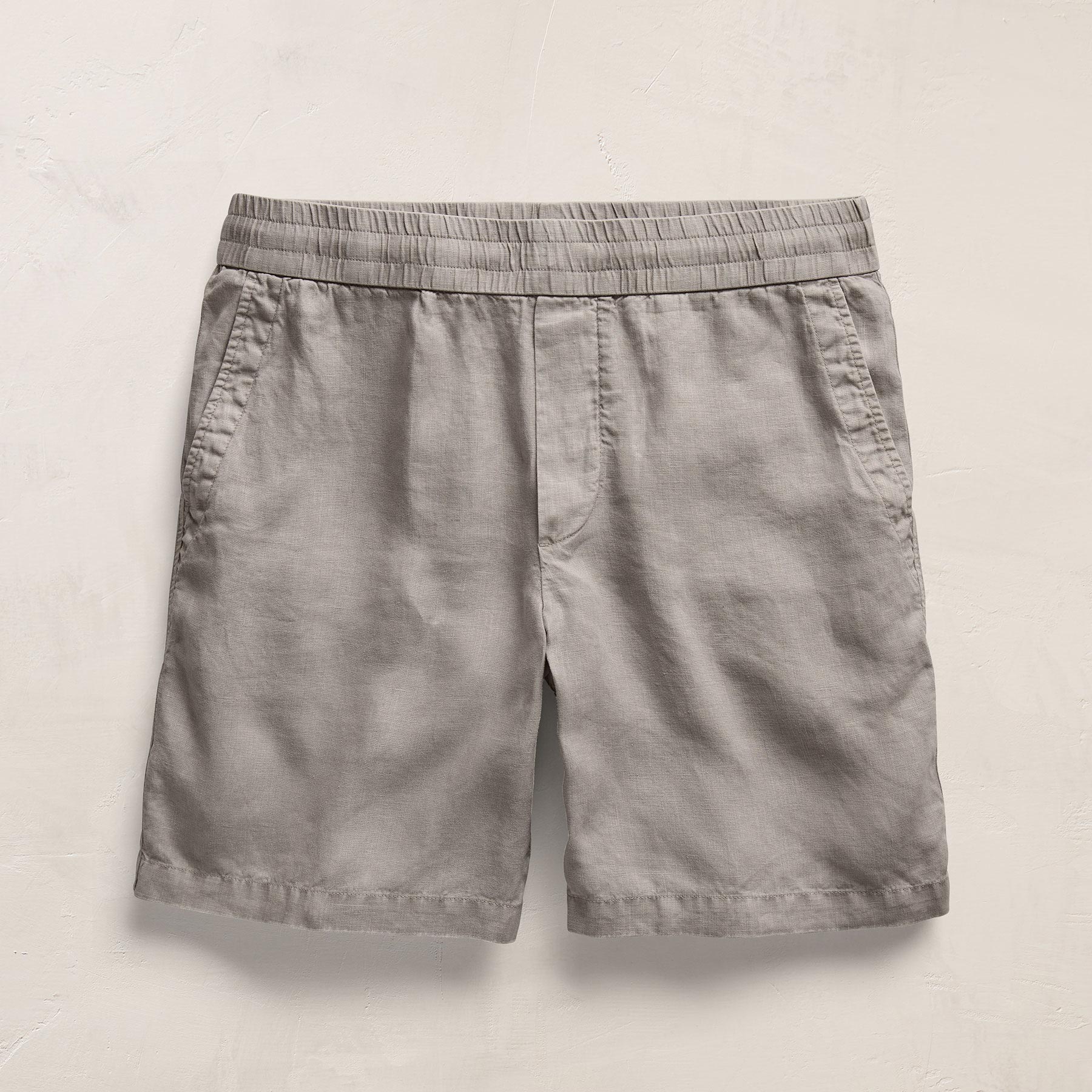 Lightweight Linen Relaxed Short In Fog Pigment | James Perse Los