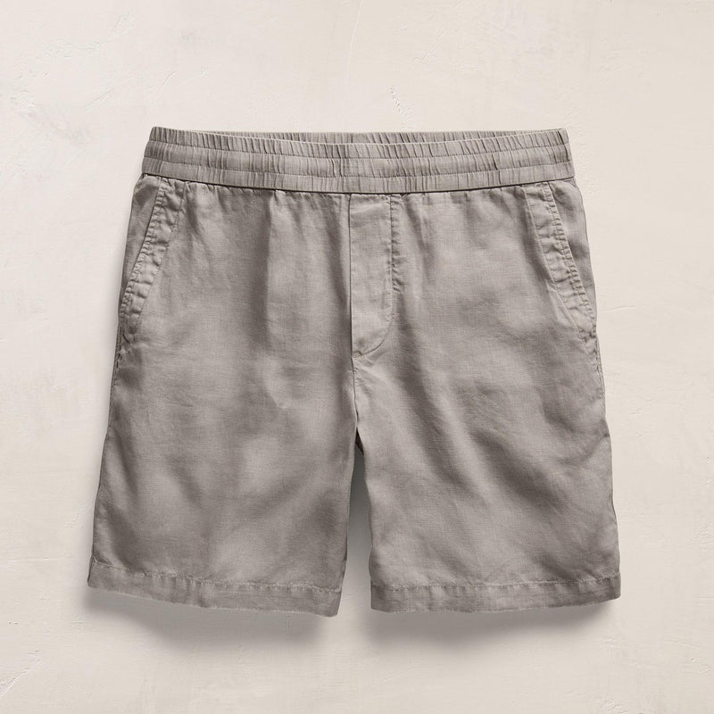 Lightweight Linen Relaxed Short in Fog Pigment | James Perse Los Angeles