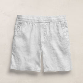 Lightweight Linen Relaxed Short in White | James Perse Los Angeles