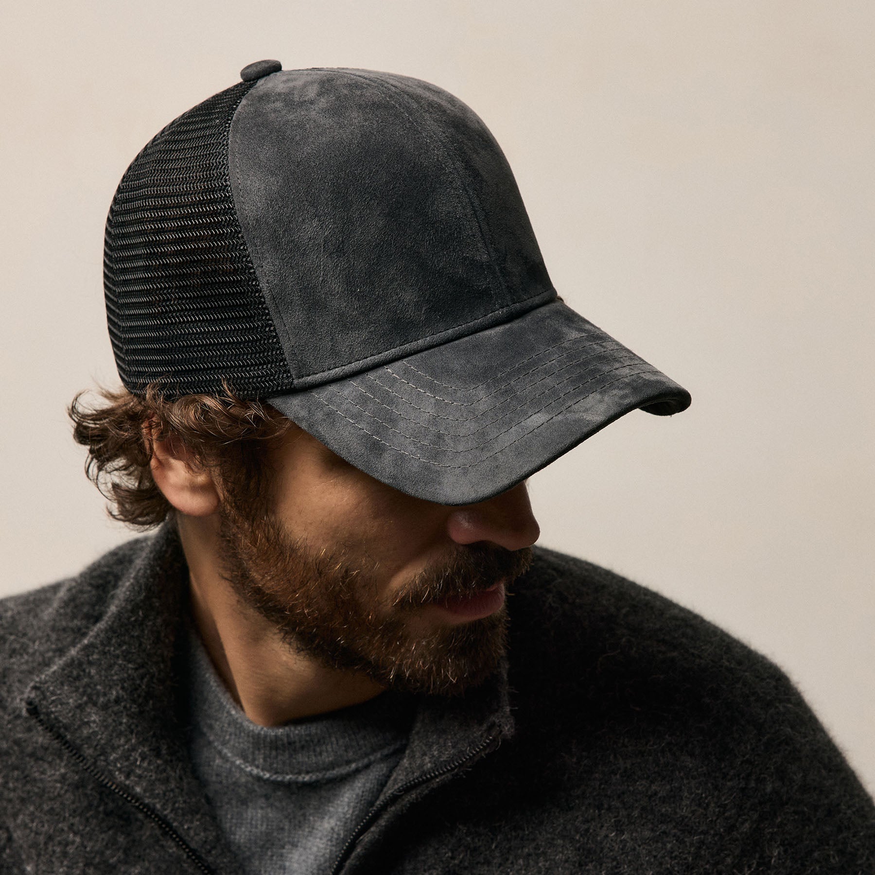 Y/OSEMITE Patch Trucker Hat - Greystone | James Perse Los Angeles