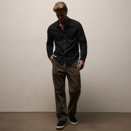 Standard Shirt in Black | James Perse Los Angeles