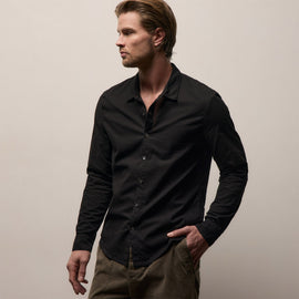 Standard Shirt in Black | James Perse Los Angeles
