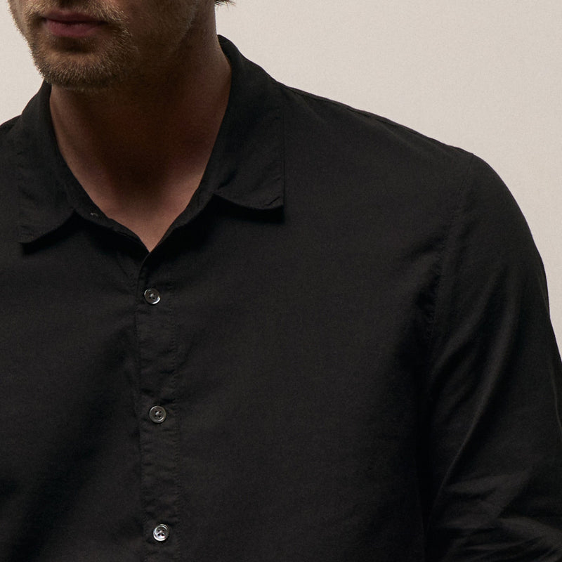 James Perse Standard Shirt - Black James Perse Standard Shirt - Black