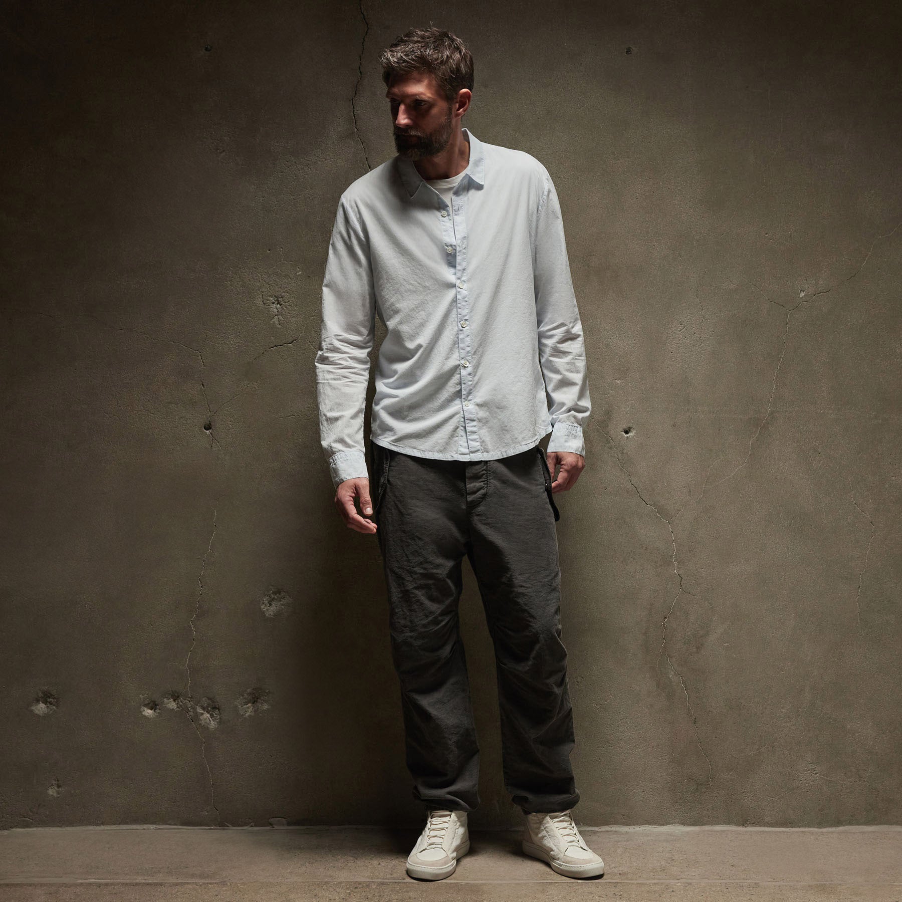 Standard Shirt in Ice Blue Pigment | James Perse Los Angeles