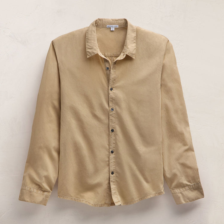 Standard Shirt in Light Khaki Pigment | James Perse Los Angeles