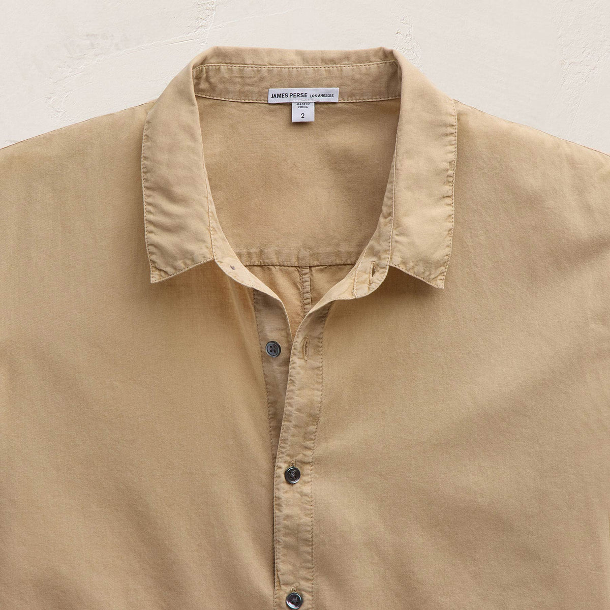 Standard Shirt in Light Khaki Pigment | James Perse Los Angeles