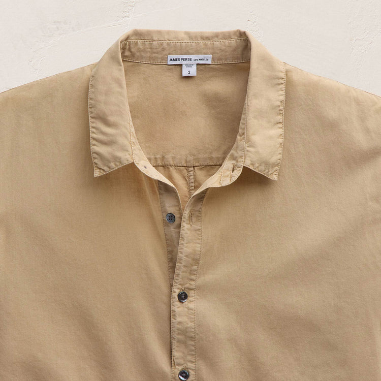 Standard Shirt in Light Khaki Pigment | James Perse Los Angeles