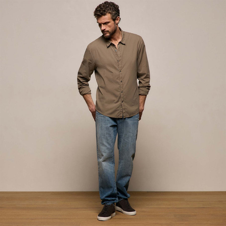 Standard Shirt in Light Olive Pigment | James Perse Los Angeles