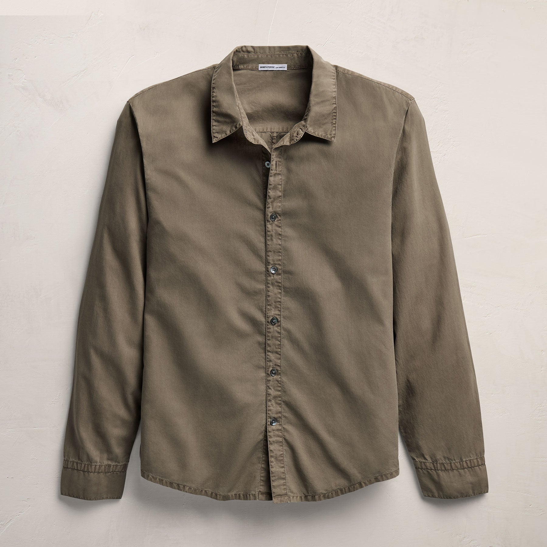 Standard Shirt In Light Olive Pigment | James Perse Los Angeles