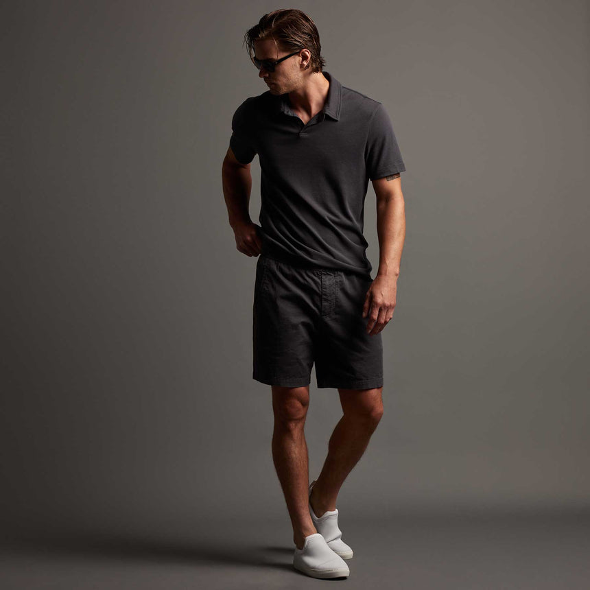 Cotton Linen Tailored Short in Magma Pigment | James Perse Los Angeles