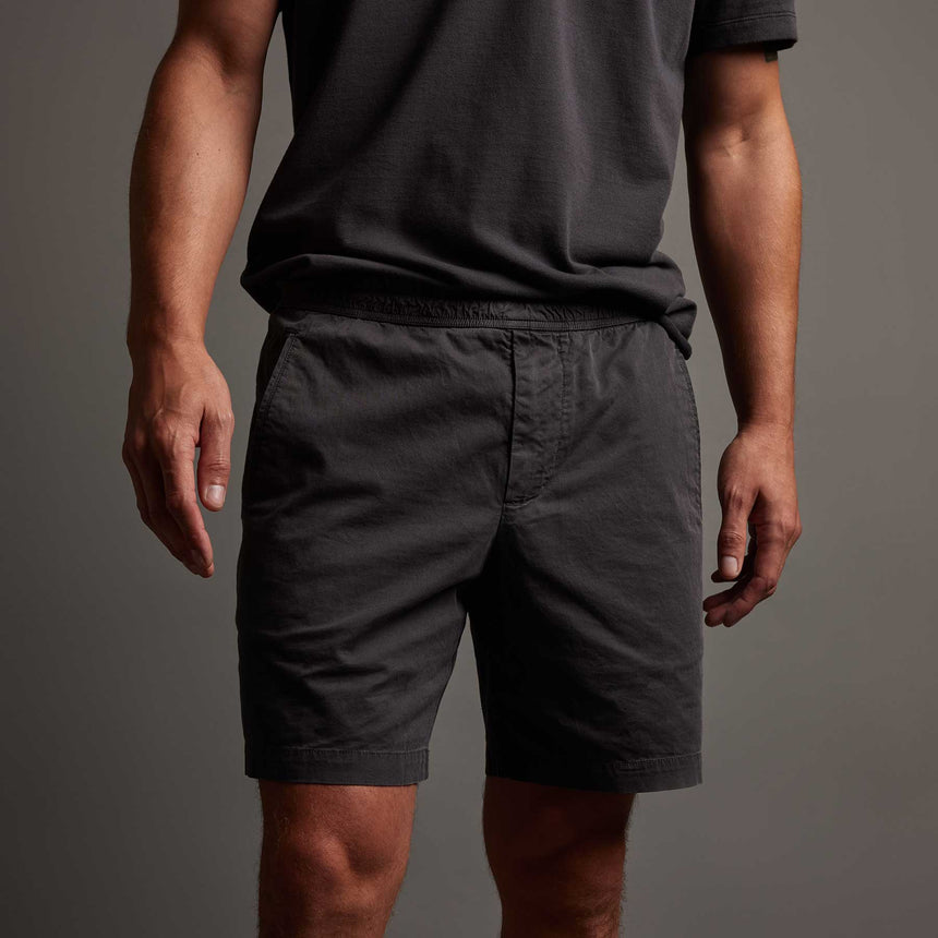 Cotton Linen Tailored Short in Magma Pigment | James Perse Los Angeles