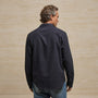 Refined Cotton Flannel Shirt in Blue Black | James Perse Los Angeles