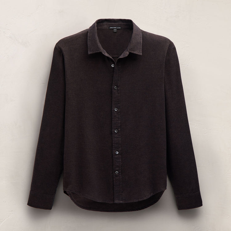Cotton Flannel Shirting in Cocoa | James Perse Los Angeles
