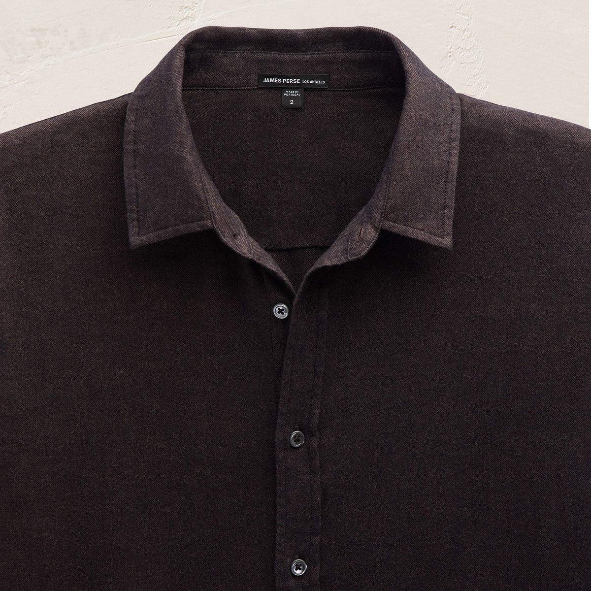 Cotton Flannel Shirting in Cocoa | James Perse Los Angeles