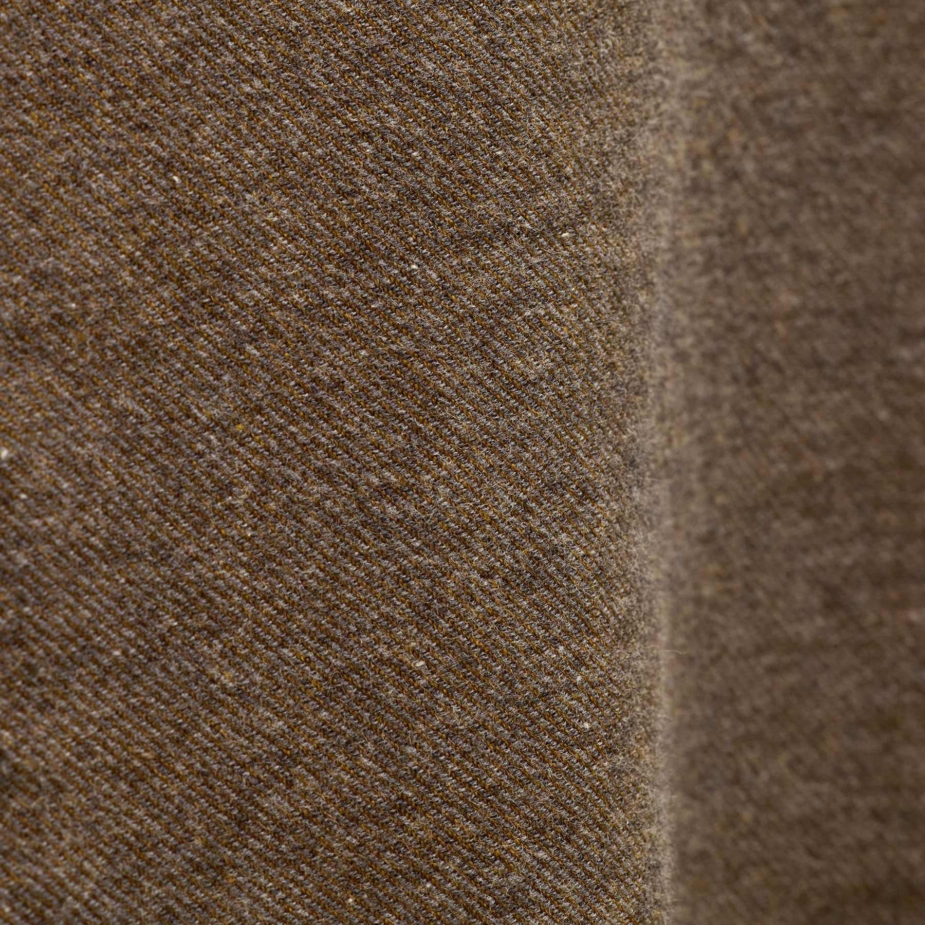Refined Cotton Flannel Shirt - Mid Brown