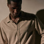 Cotton Flannel Shirting in Stone | James Perse Los Angeles