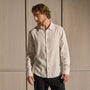 Refined Cotton Flannel Shirt in White | James Perse Los Angeles