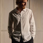 Refined Cotton Flannel Shirt in White | James Perse Los Angeles