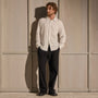 Refined Cotton Flannel Shirt in White | James Perse Los Angeles