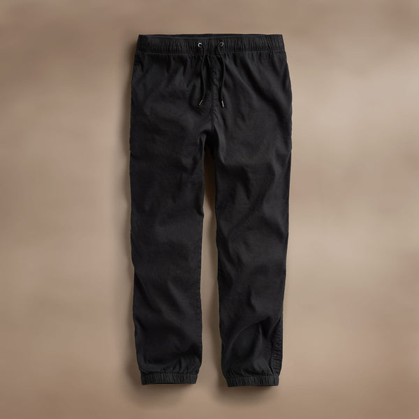 Linen Blend Jogger in Black | James Perse Los Angeles