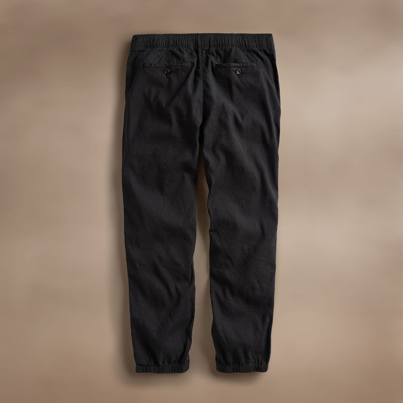 Linen Blend Jogger in Black | James Perse Los Angeles