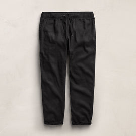 Stretch Linen Jogger in Black | James Perse Los Angeles