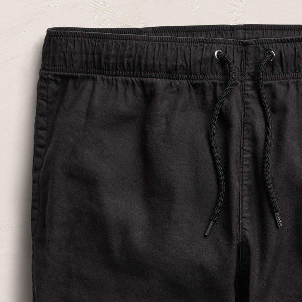 Stretch Linen Jogger in Black | James Perse Los Angeles