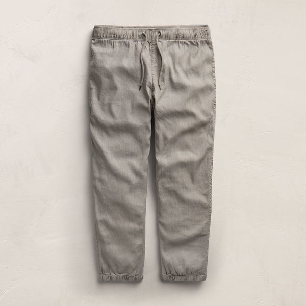 Stretch Linen Jogger in Fog Pigment | James Perse Los Angeles