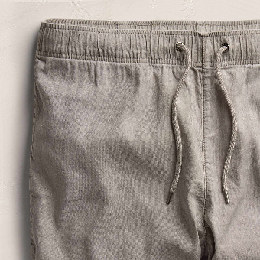 Stretch Linen Jogger in Fog Pigment | James Perse Los Angeles
