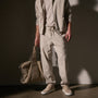 Linen Blend Jogger in Salt Pigment | James Perse Los Angeles