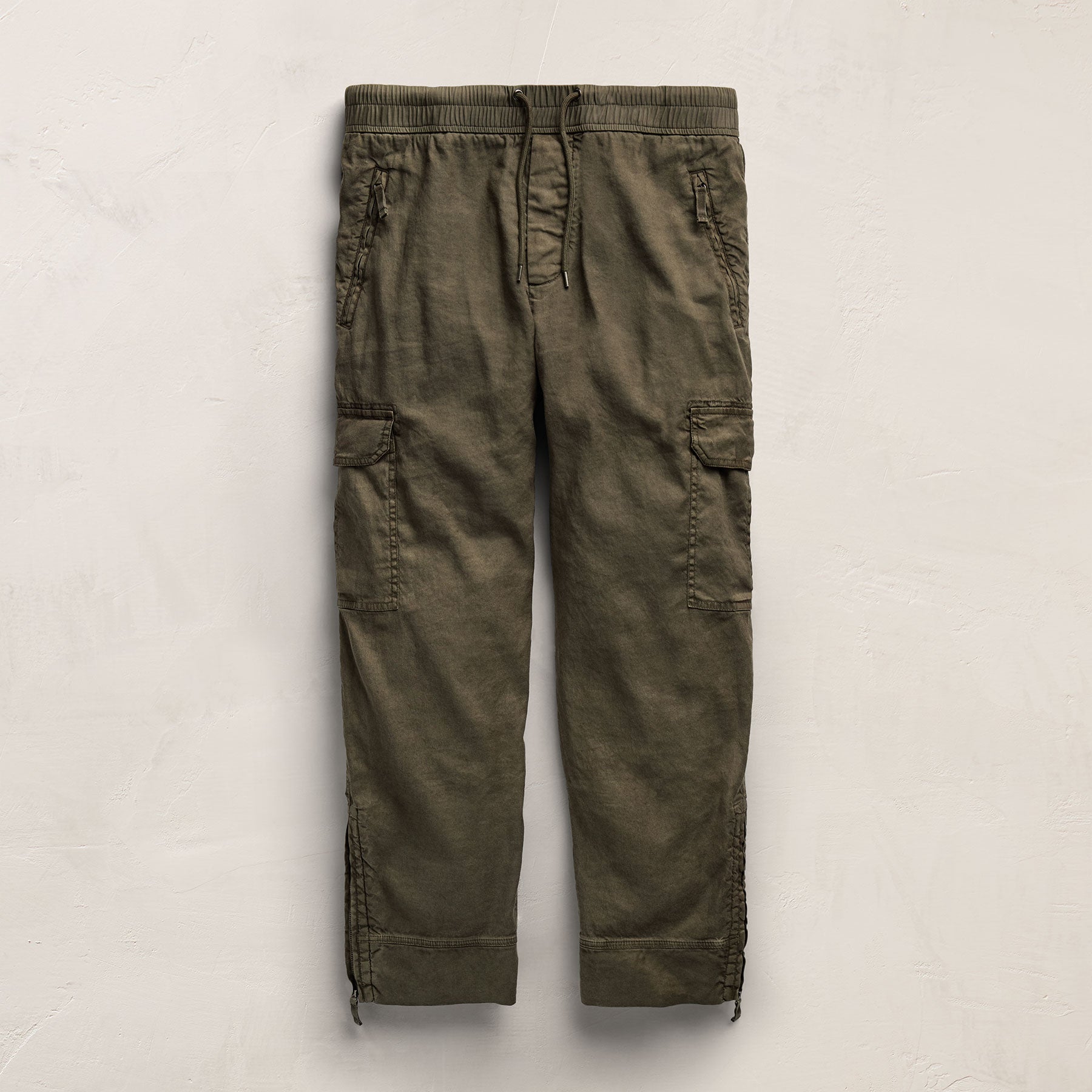 Parachute Linen Cotton Cargo - Army Green Pigment