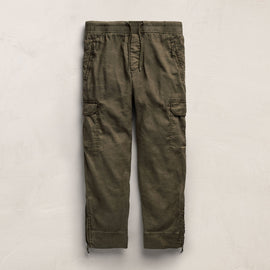 Parachute Linen Cotton Cargo - Army Green Pigment
