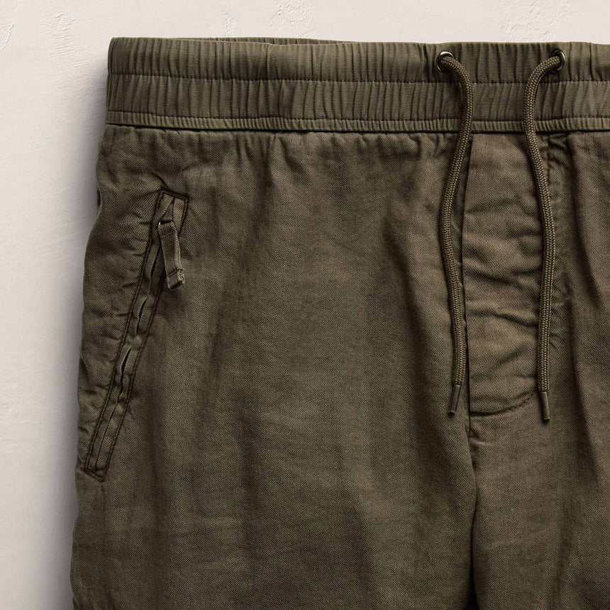 Parachute Linen Cotton Cargo - Army Green Pigment