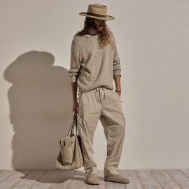Parachute Linen Cotton Cargo in Flax Pigment | James Perse Los Angeles