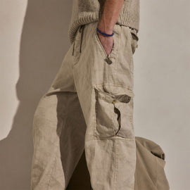 Parachute Linen Cotton Cargo in Flax Pigment | James Perse Los Angeles