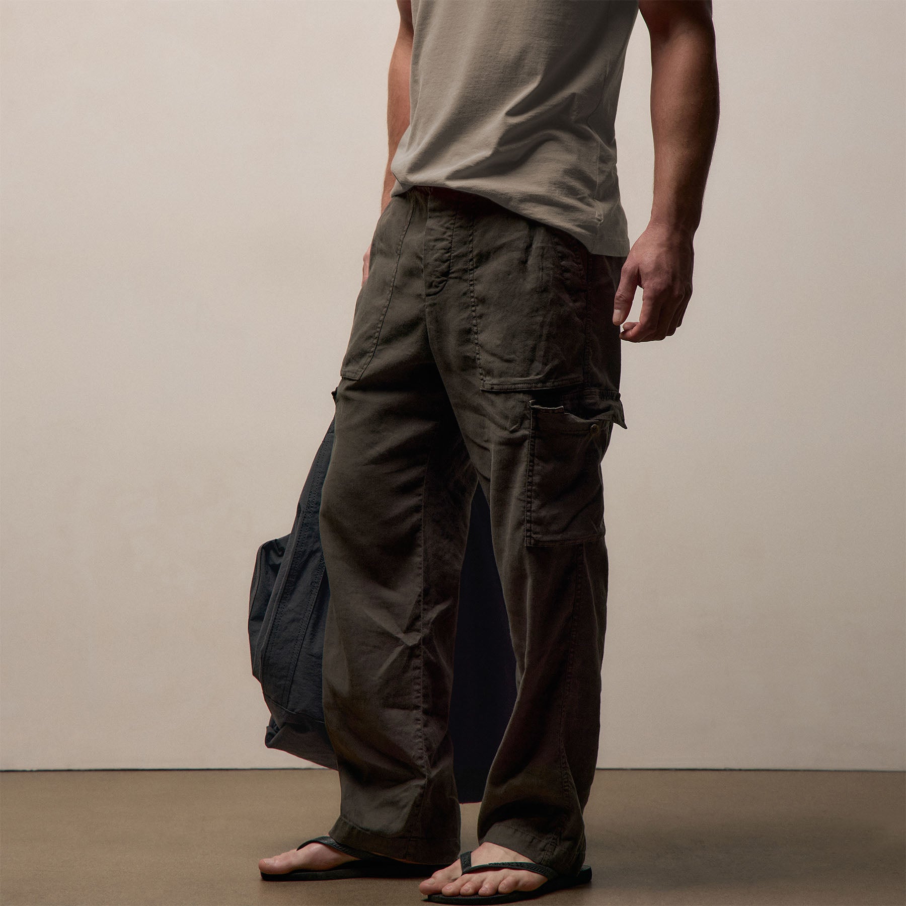 Stretch Linen Cargo Pant from James Perse - $450
