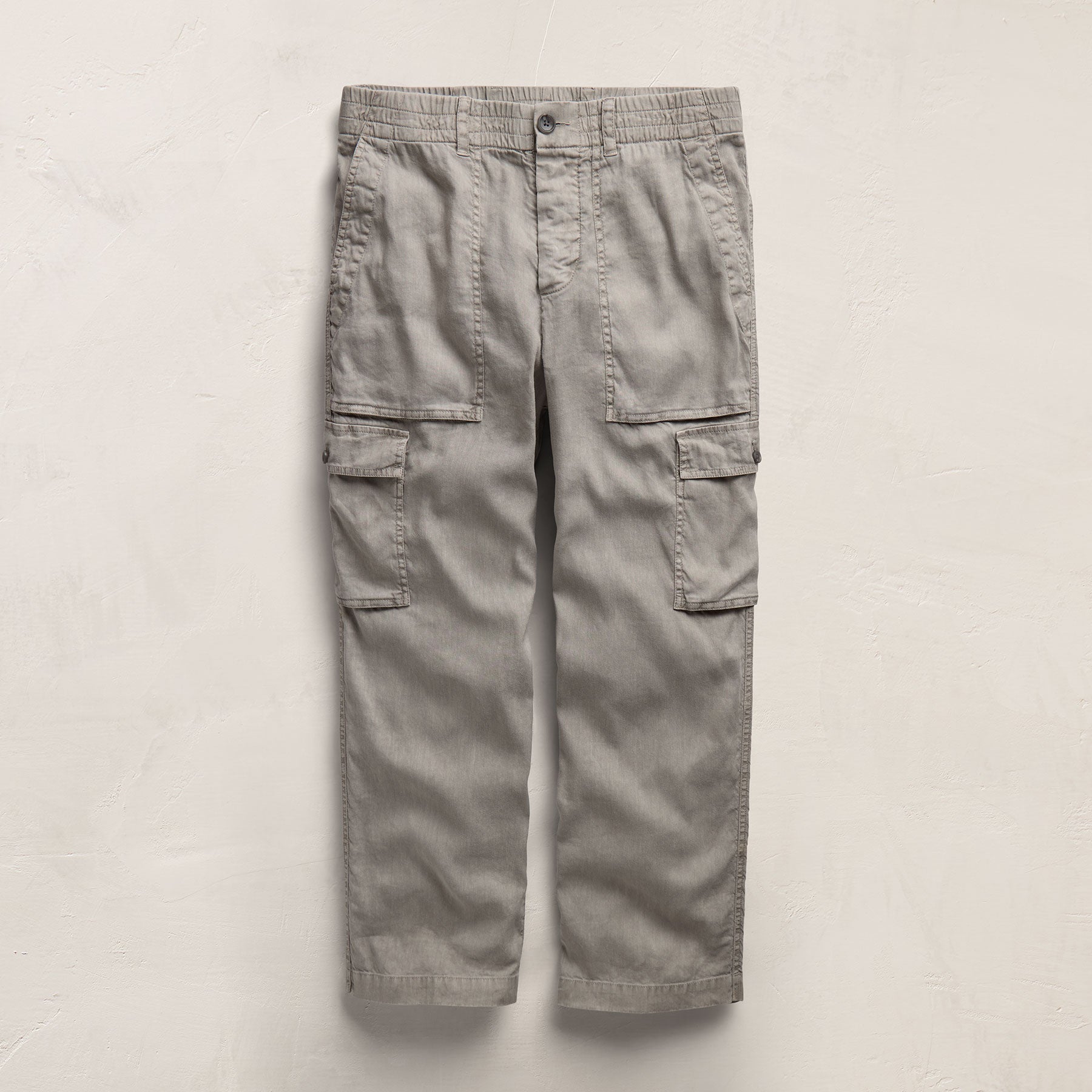 Linen Denim Drawstring Pant - Blue Wash | James Perse Los Angeles