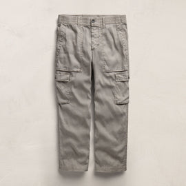 Stretch Linen Cargo Pant in Fog Pigment | James Perse Los Angeles