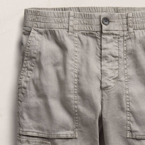 Stretch Linen Cargo Pant in Fog Pigment | James Perse Los Angeles